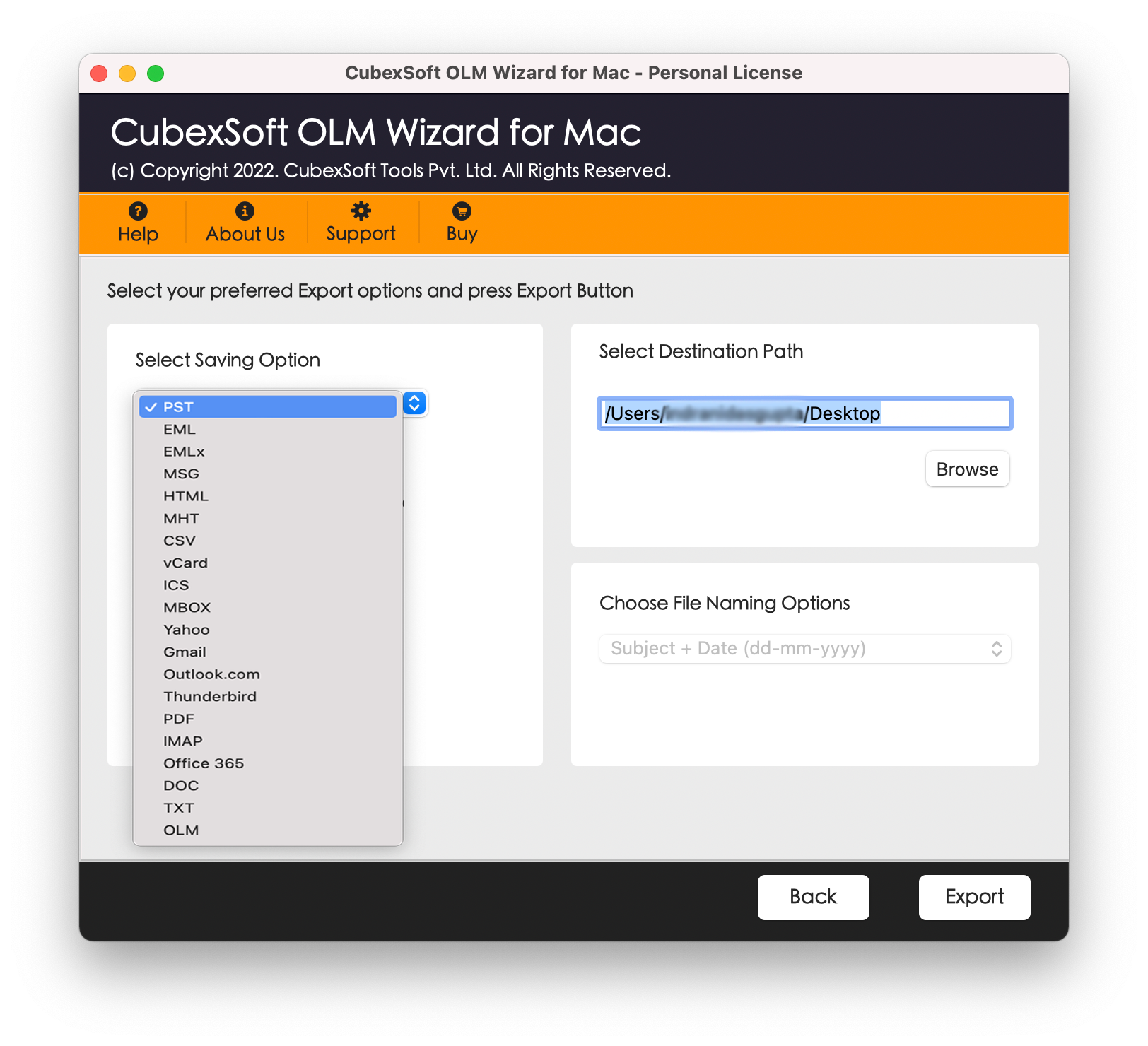 Cubexsoft OLM Converter لنظام التشغيل Mac media 4