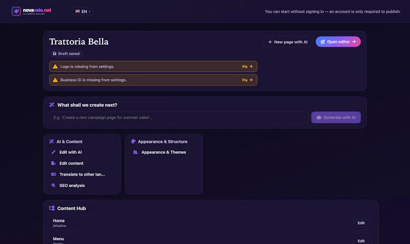 Novavalo screenshot 3