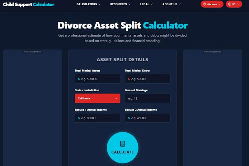 Family Law Calculator Suite screenshot 9
