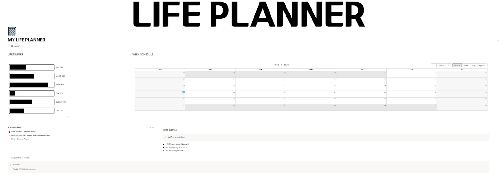 LIFE PLANNER screenshot 1