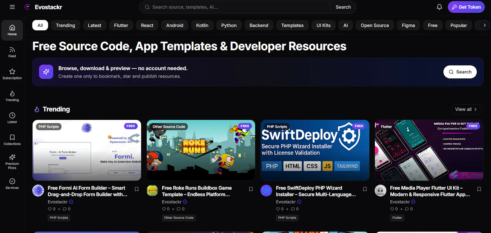 Evostackr screenshot 2