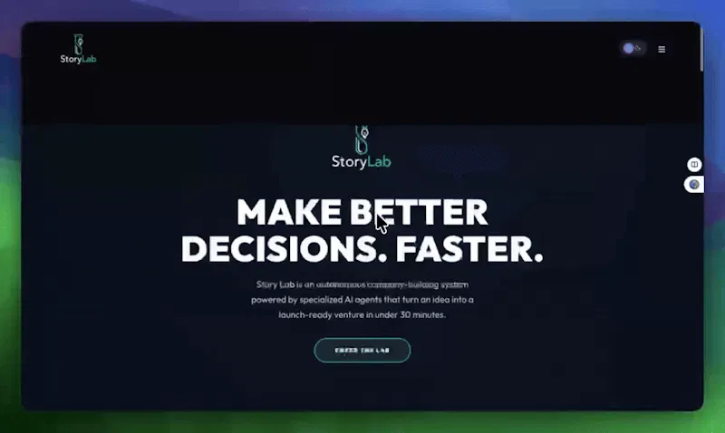 StoryLab screenshot 1 (video preview)