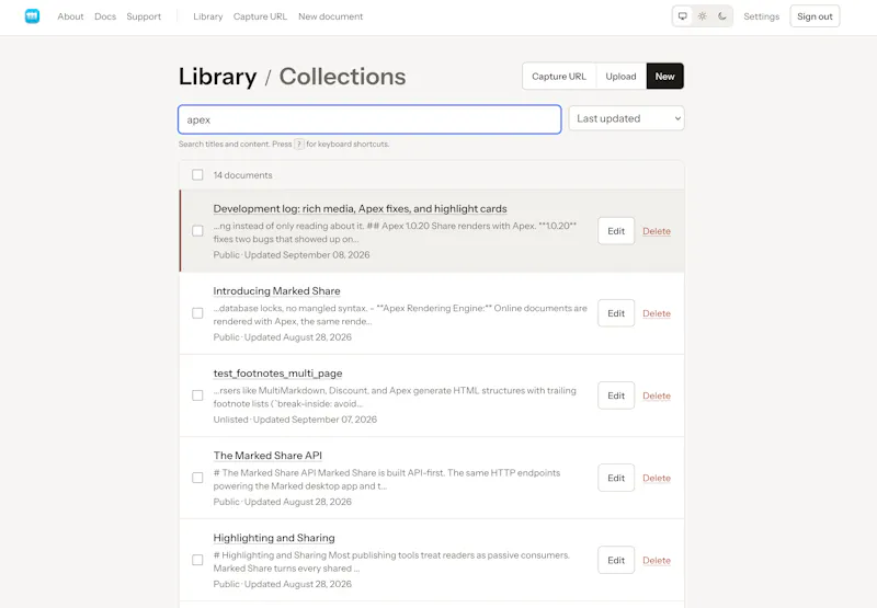 Marked Share screenshot 5