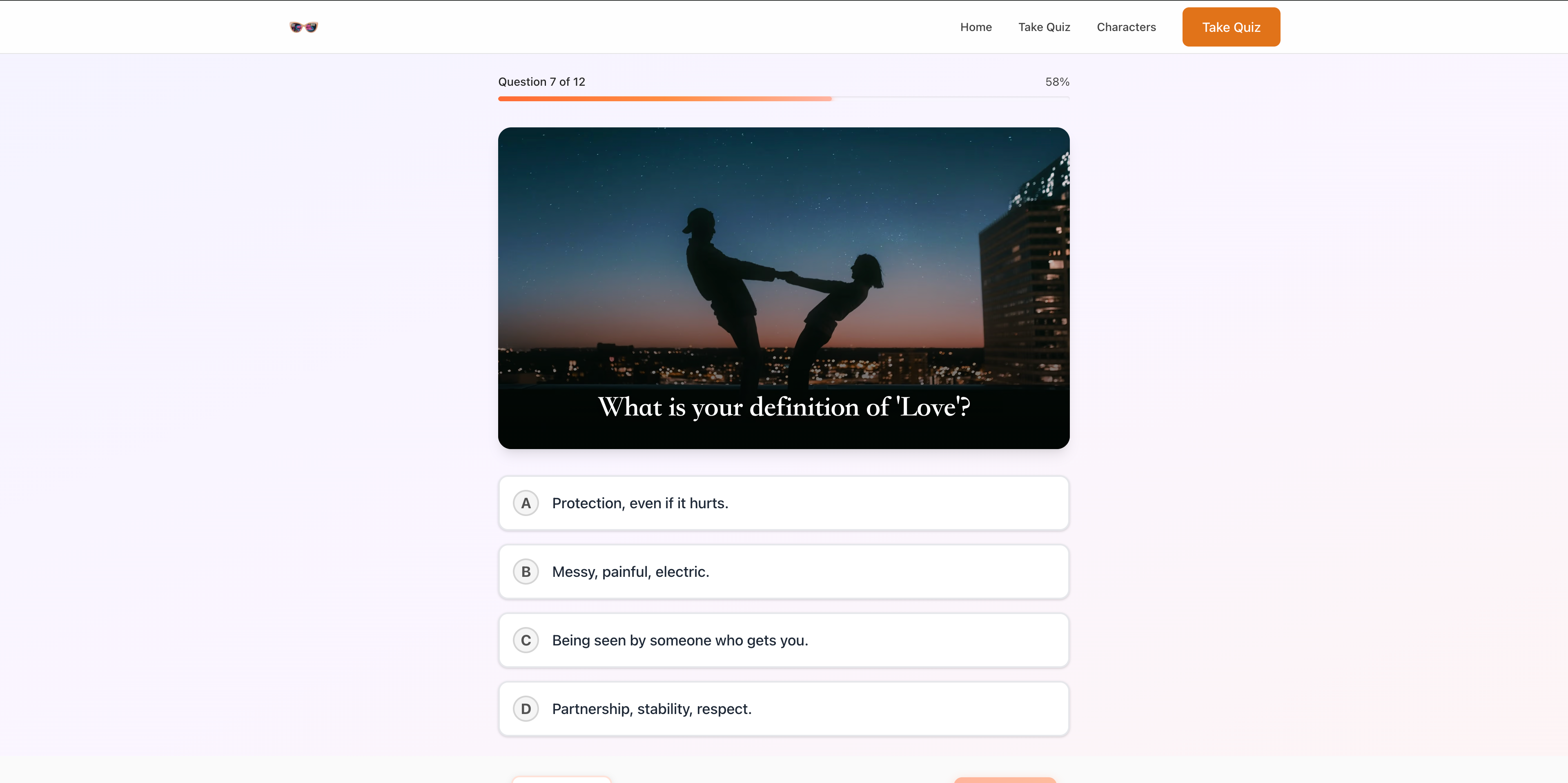 Ginny & Georgia Quiz - Screenshot 2 showing product features and functionality