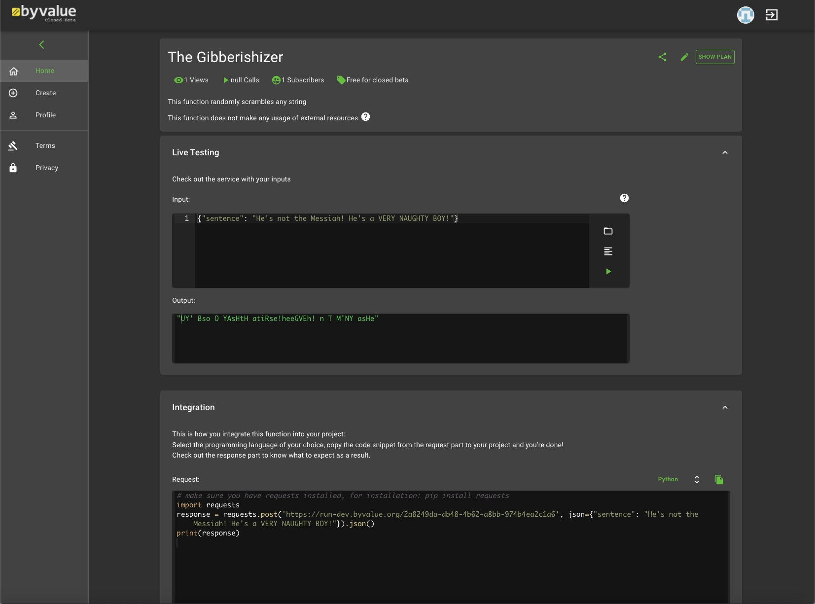 Byvalue - Monetizable APIs - Beta gallery image