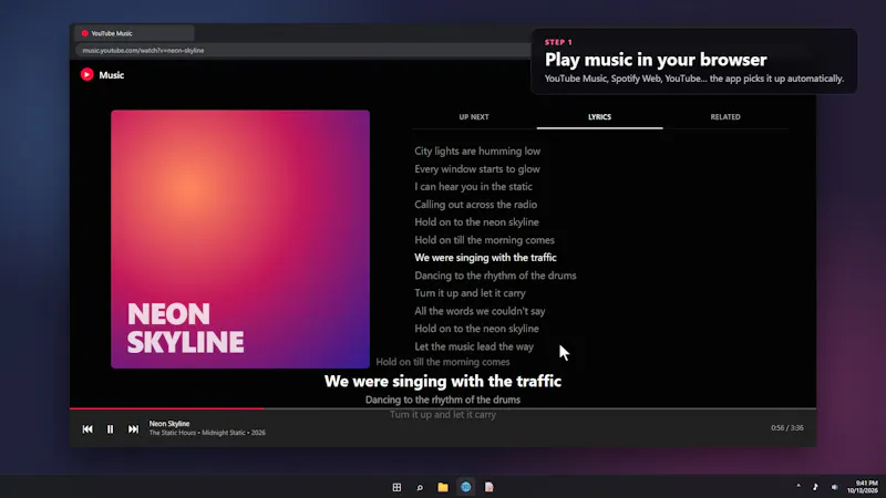 Lyrics Overlay screenshot 1