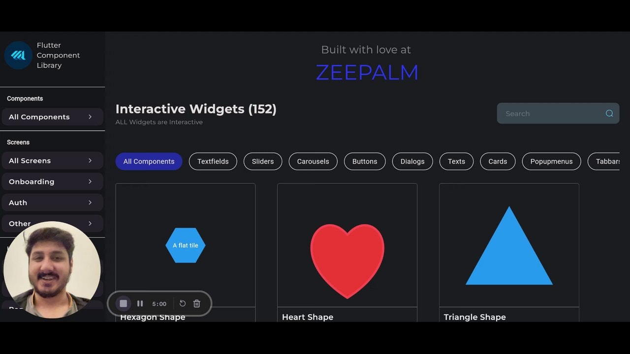Flutter Component Library gallery image