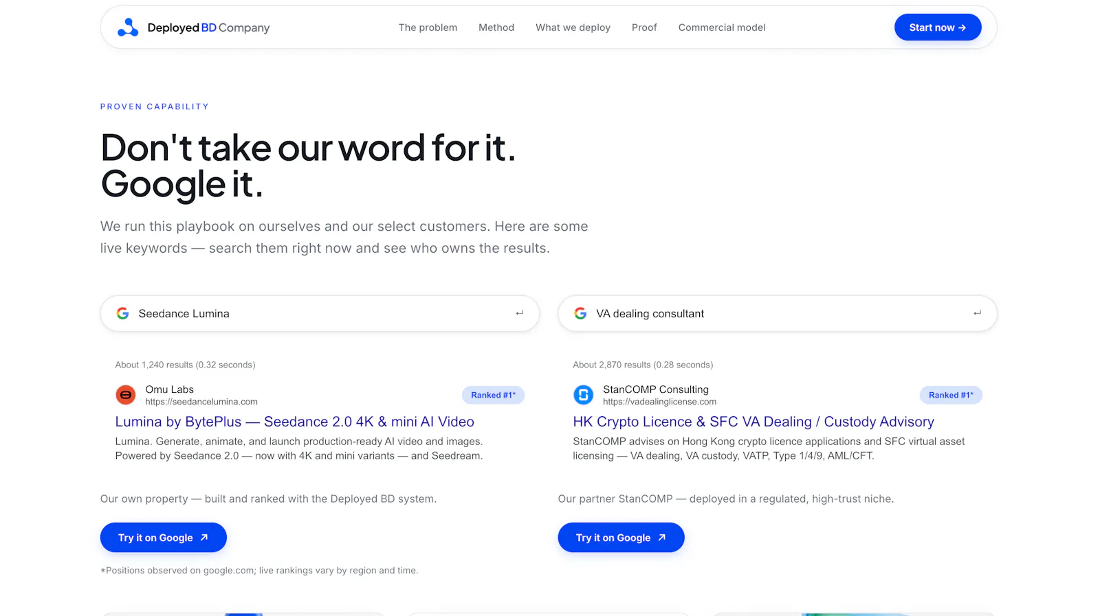 Deployed BD screenshot 2