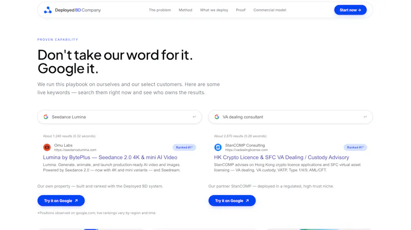 Deployed BD screenshot 2