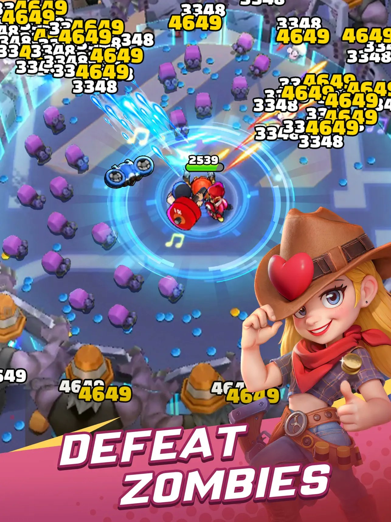 Zombie.io: tiro de batata media 7