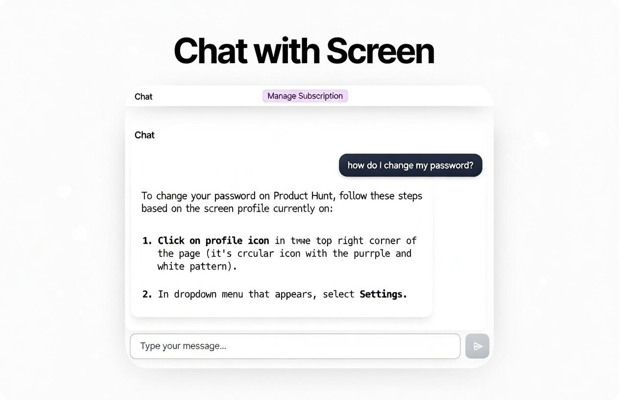 Chat With Screen