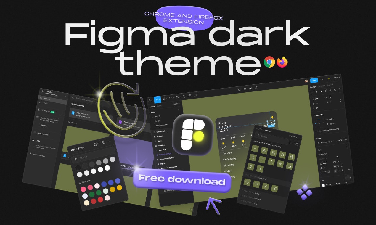 Dark theme for Figma gallery image