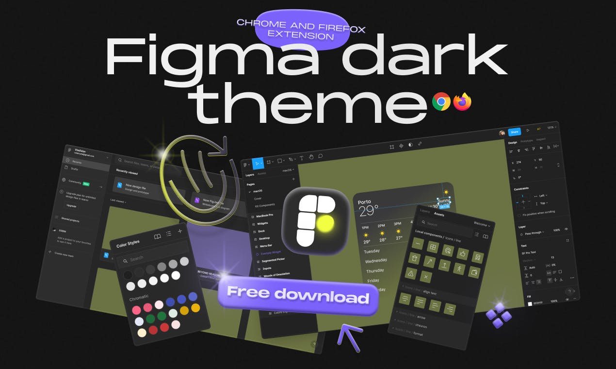 Dark theme for Figma media 2