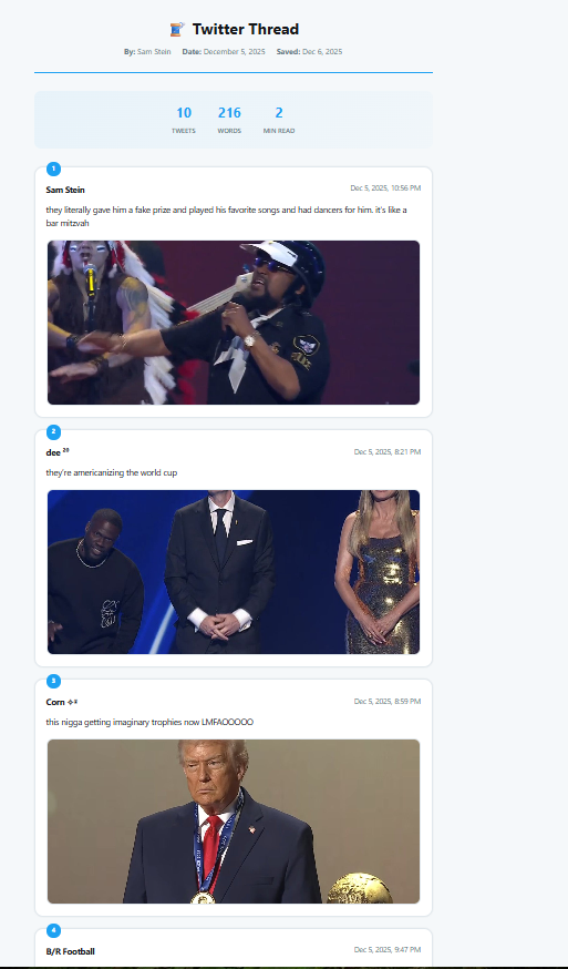 X/Twitter Thread Saver gallery image