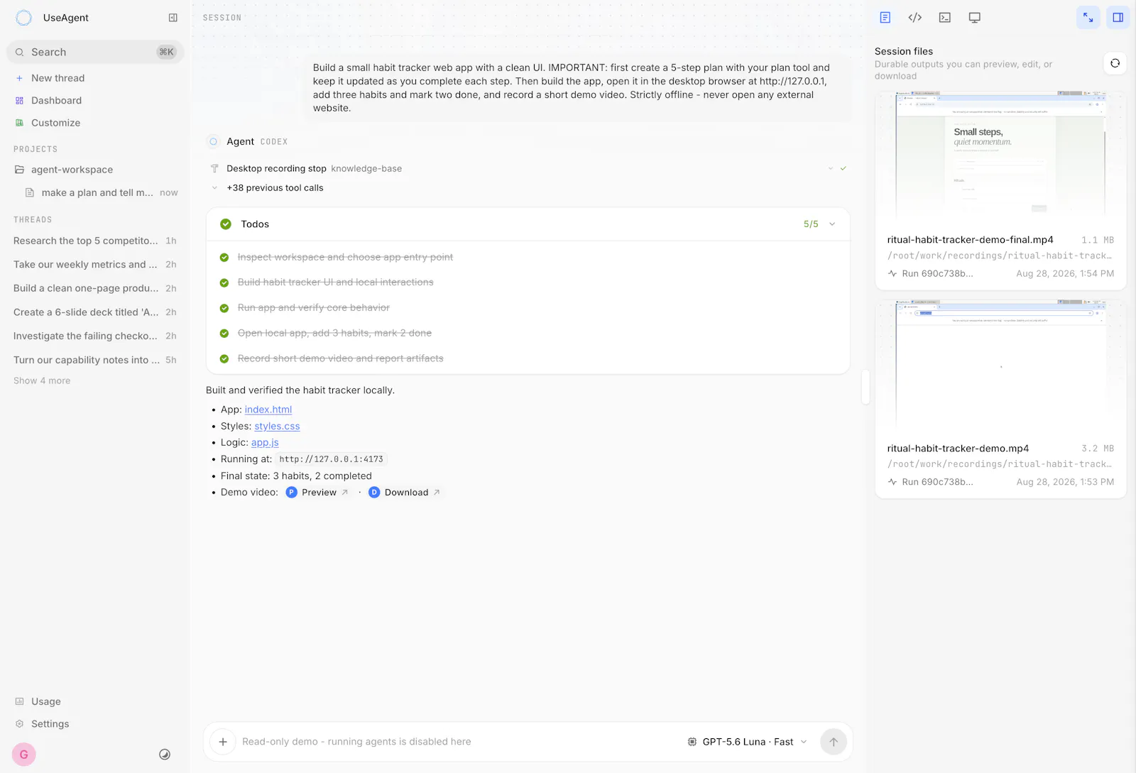 UseAgent screenshot 7