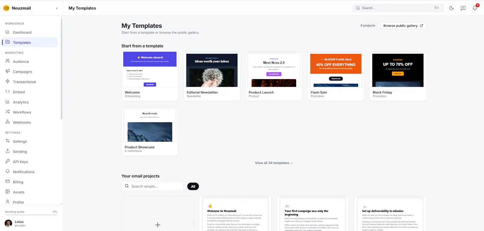 Neuzmail screenshot 2
