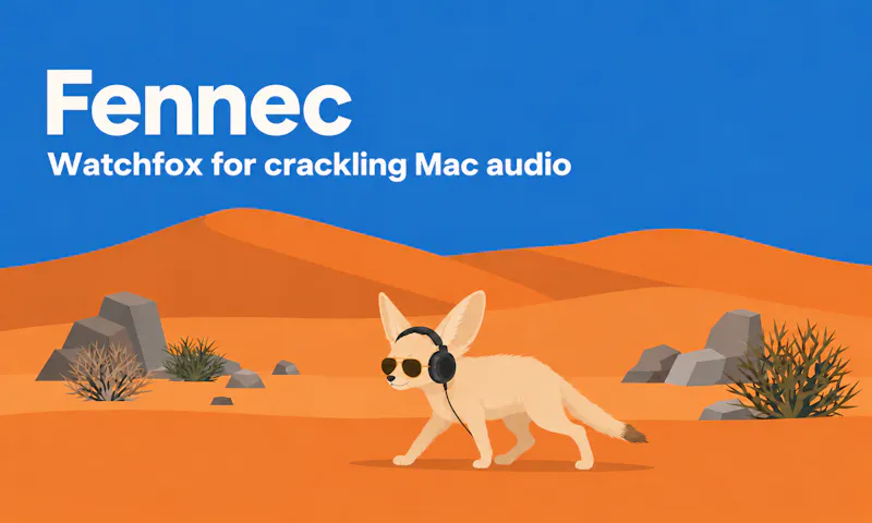 Fennec - stop mac speaker crackling screenshot 2