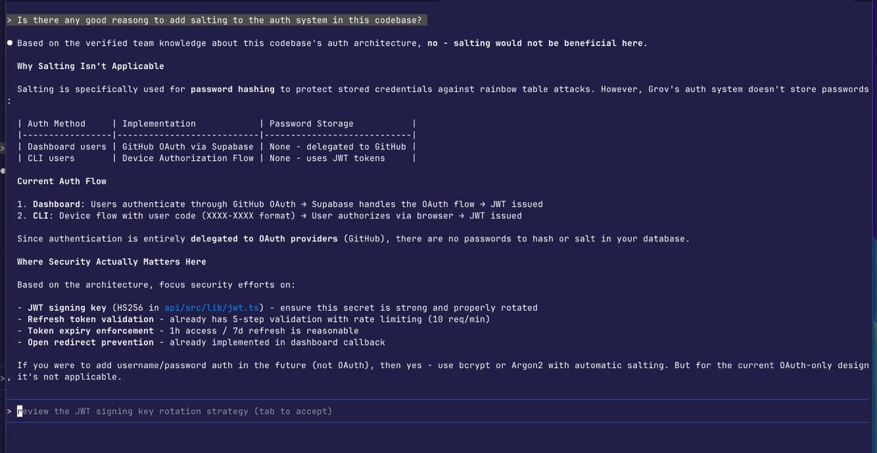 Grov - Screenshot 3 showing product features and functionality