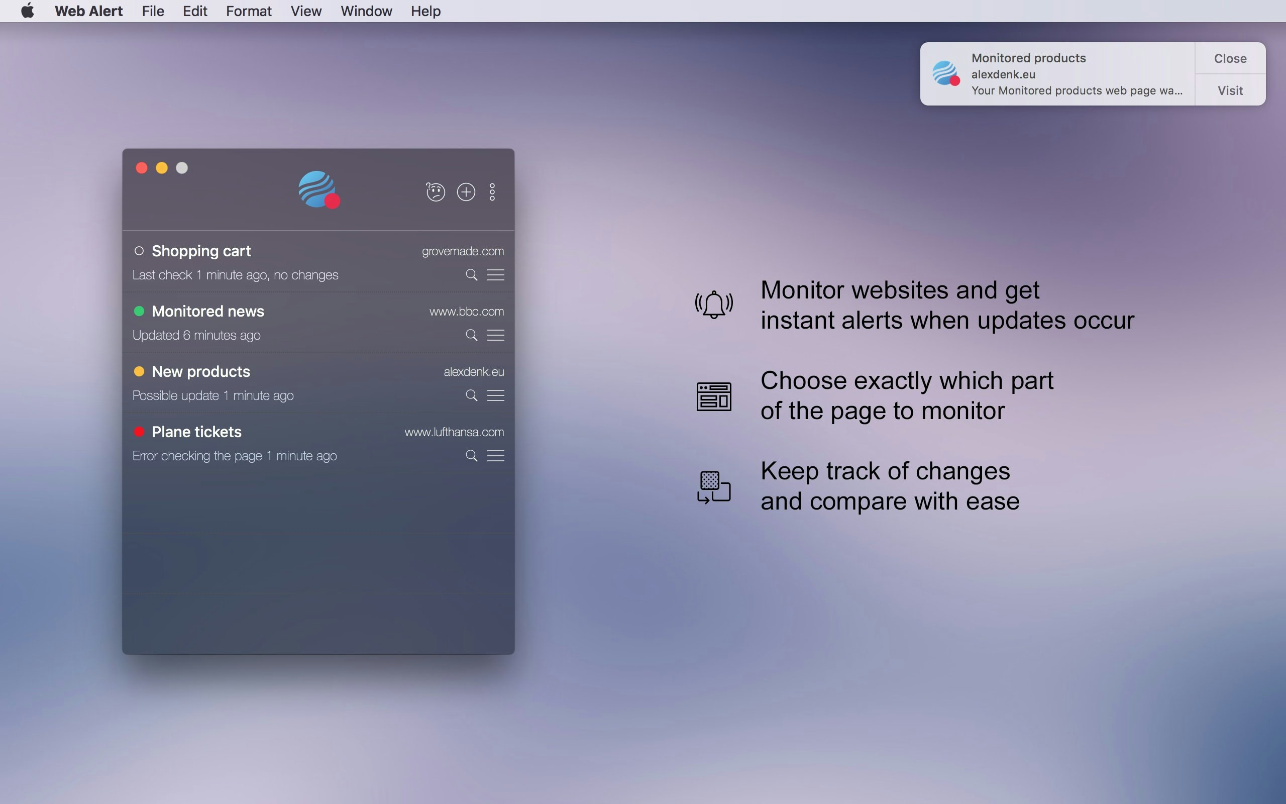 Web Alert gallery image