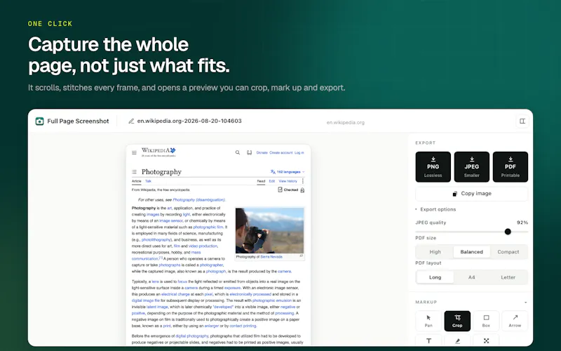 Full Page Screenshot screenshot 1