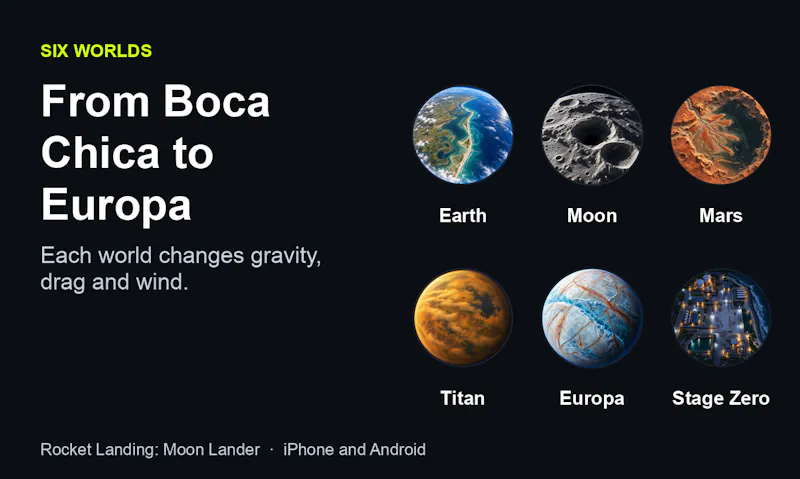 Rocket Landing: Moon Lander screenshot 2