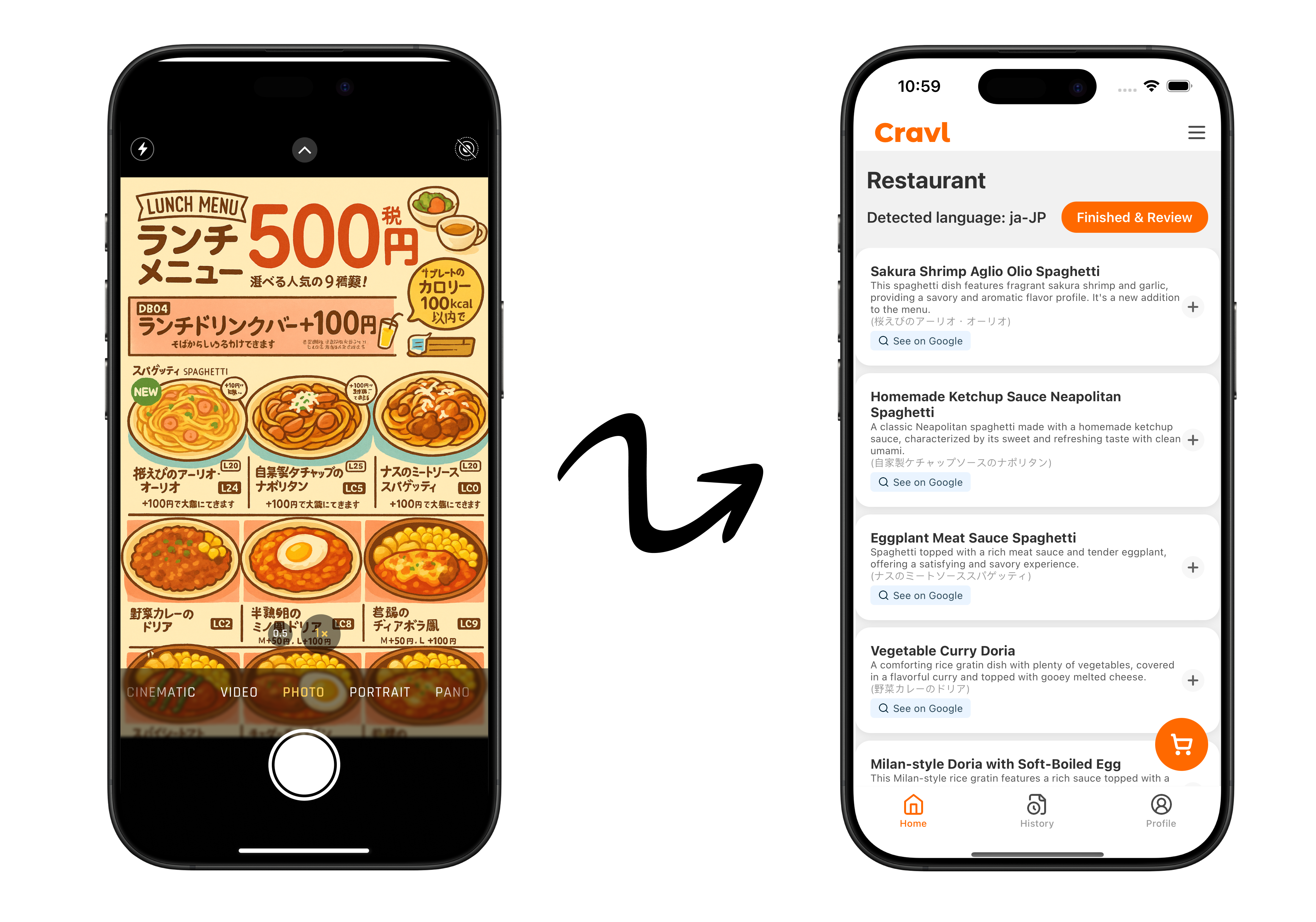 Cravlai - Il tuo compagno di ristoro alimentato dall'IA media 2