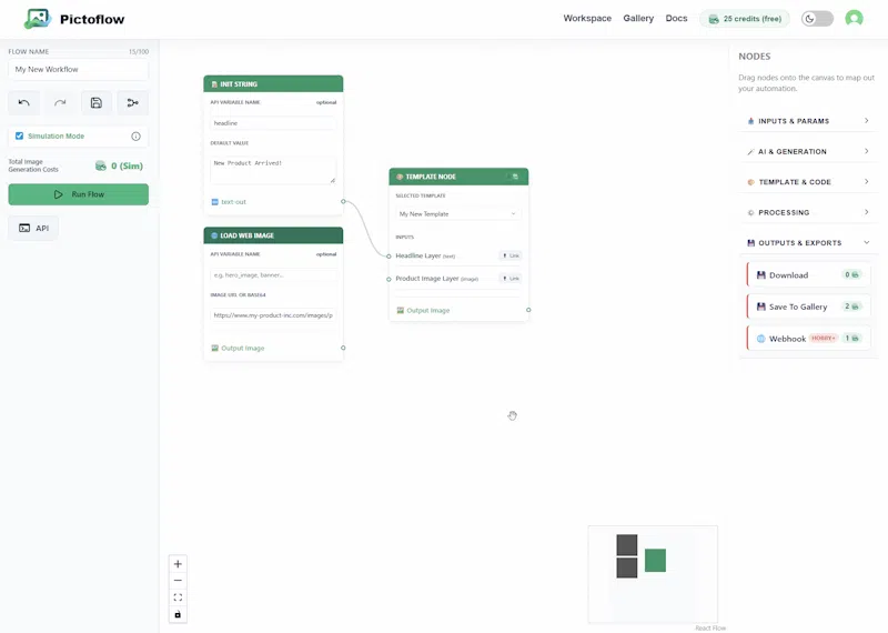 Pictoflow screenshot 1