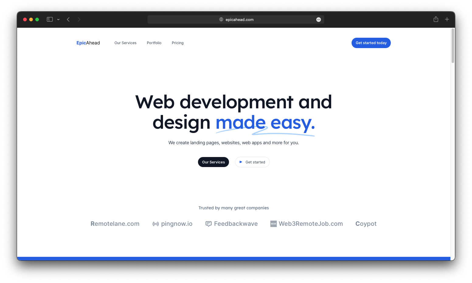 Média Épicahead - Développement Web en tant que service 1