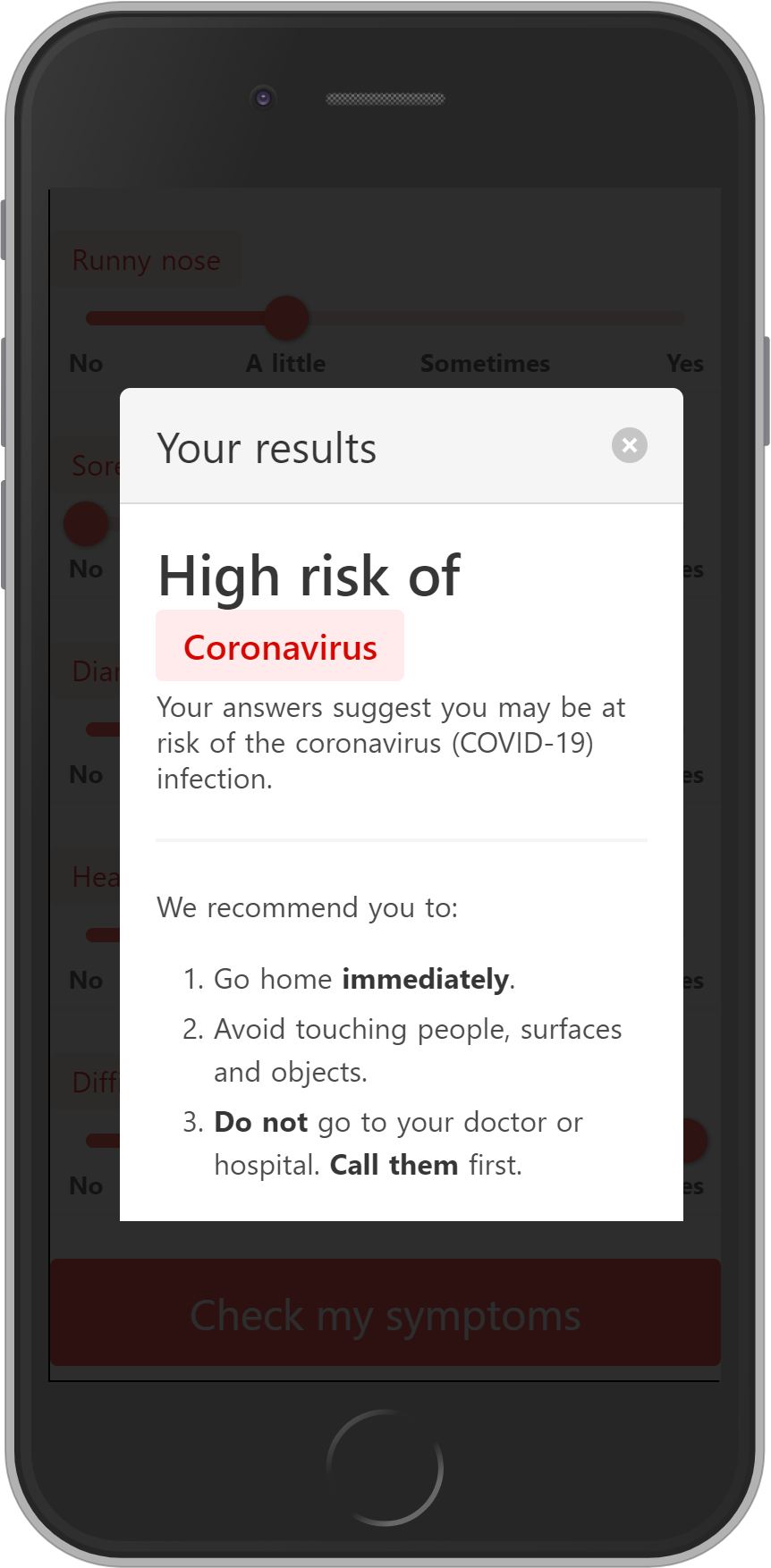 Coronavirus Symptoms Checker gallery image