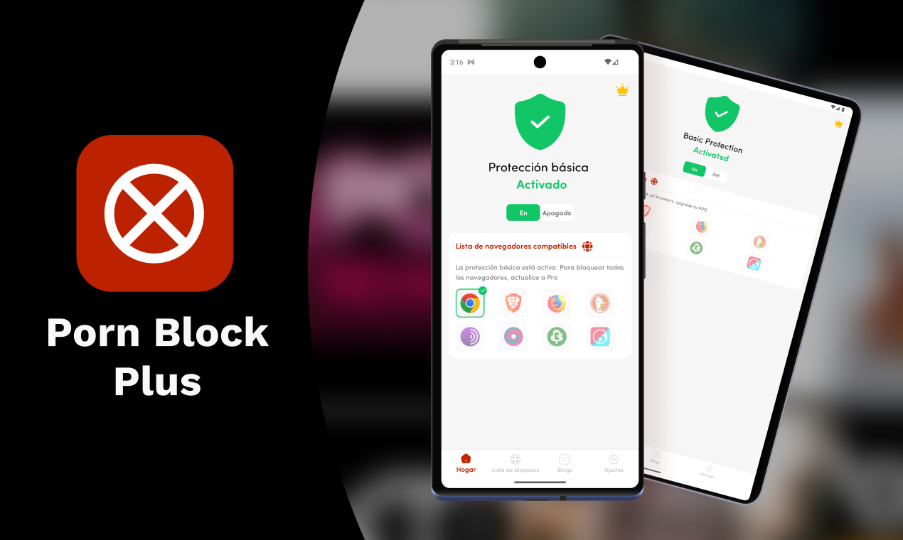 Bloque porno más - Bloquear sitios, aplicaciones y contenido dañino al instante media 1