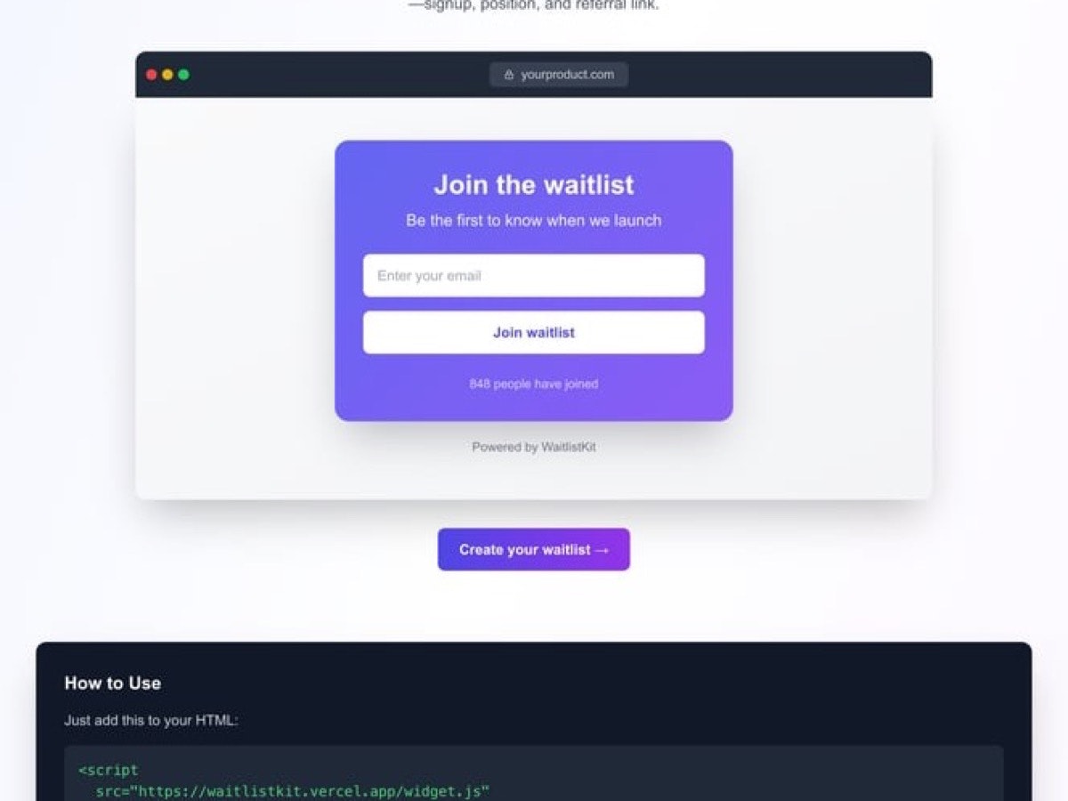 WaitlistKit gallery image