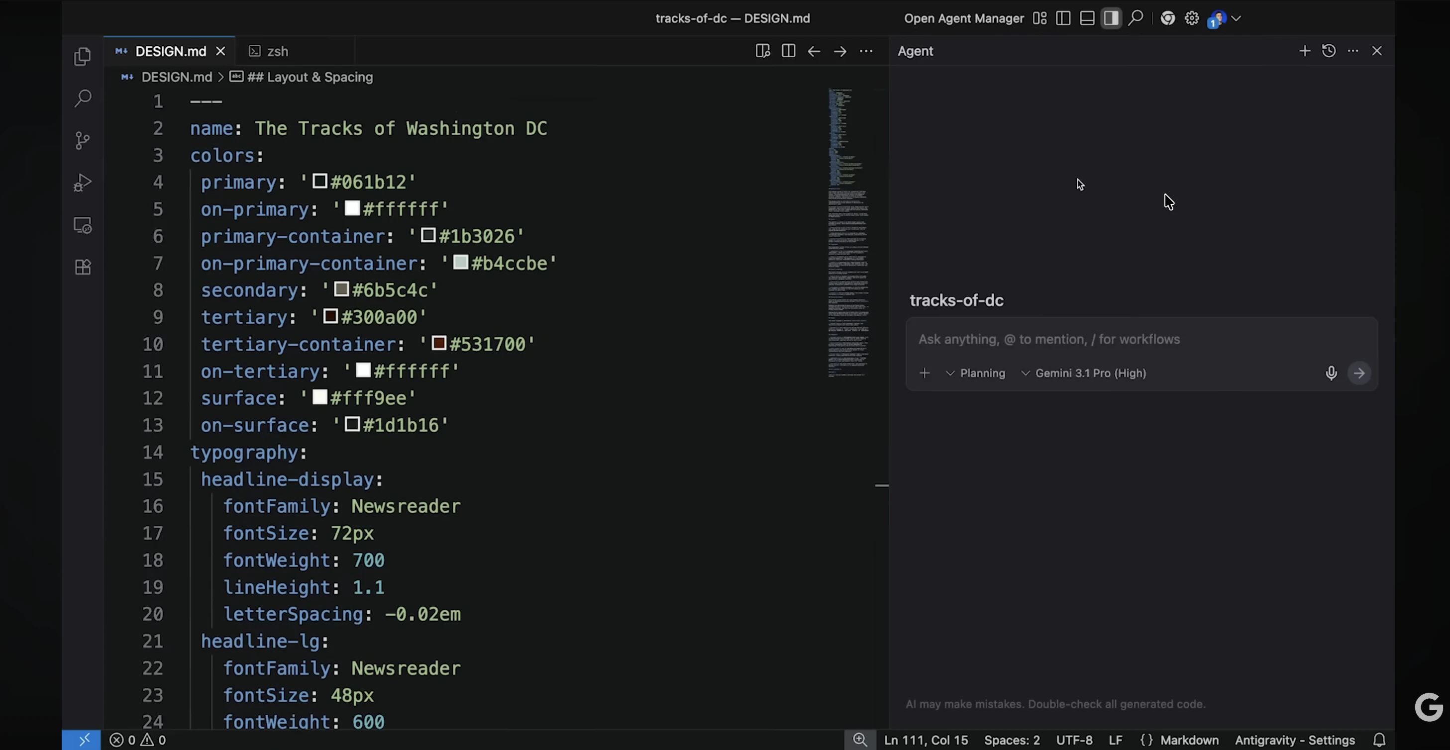 DESIGN.md by Google Stitch screenshot 4