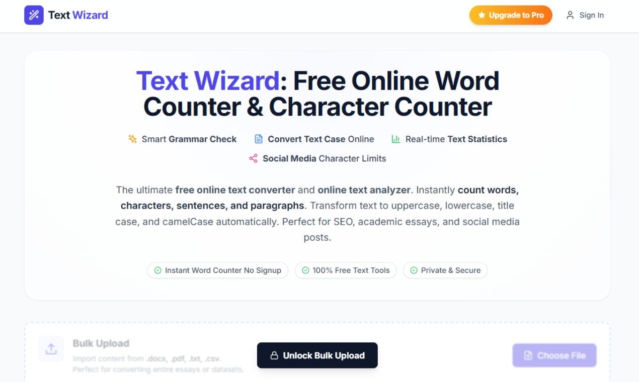 Text Wizard Free Online Case Converter gallery image