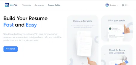 Free resume builder for tech jobs gallery image
