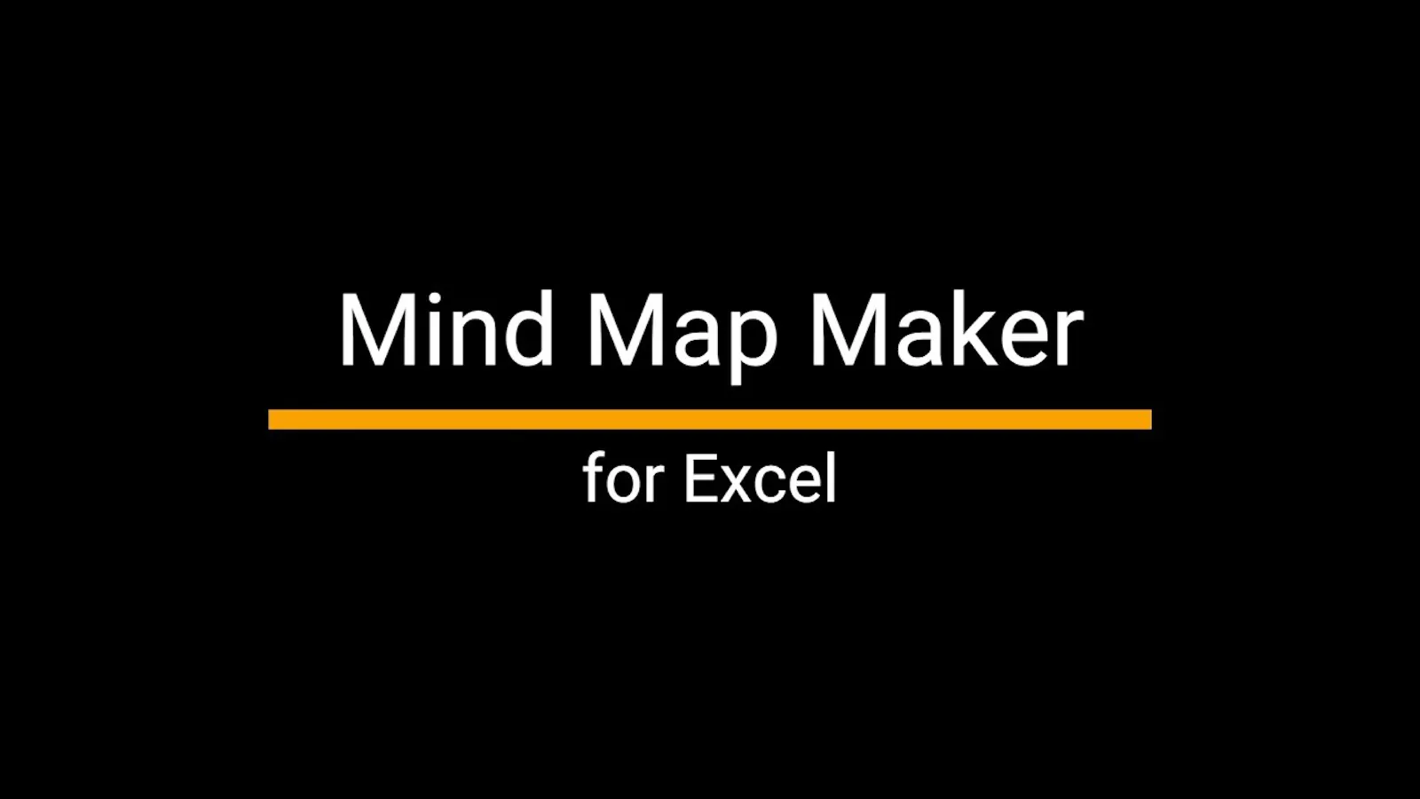 Mind Map Maker for Excel screenshot 1 (video preview)