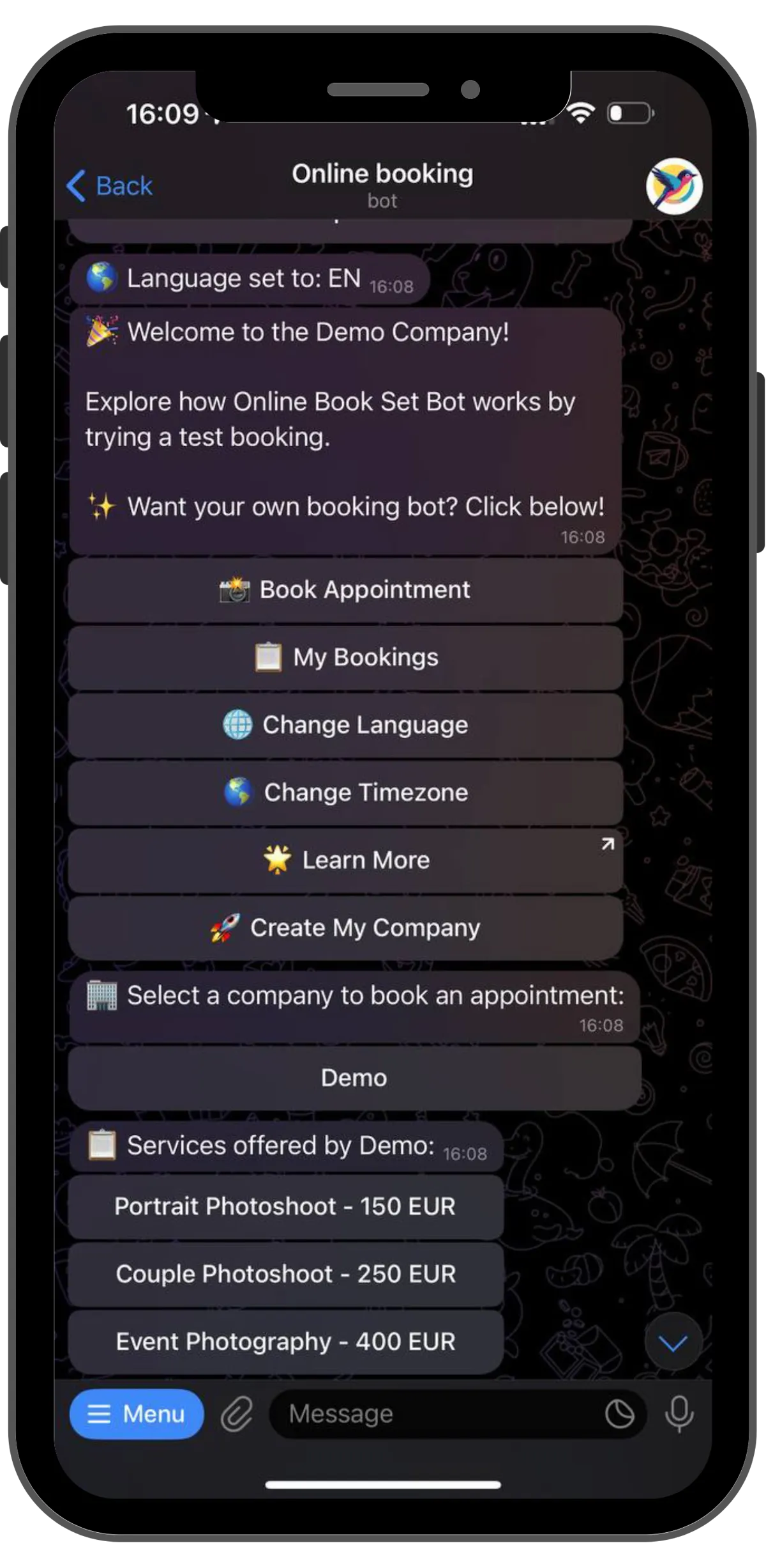 TelegramBooking