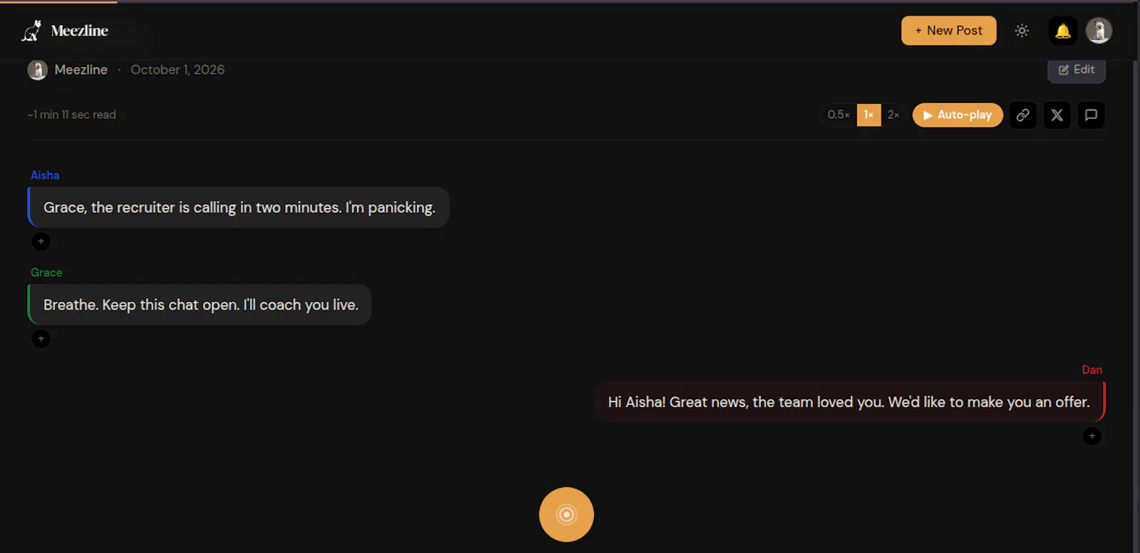 Meezline.com screenshot 1