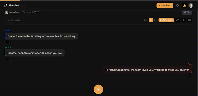 Meezline.com screenshot 1