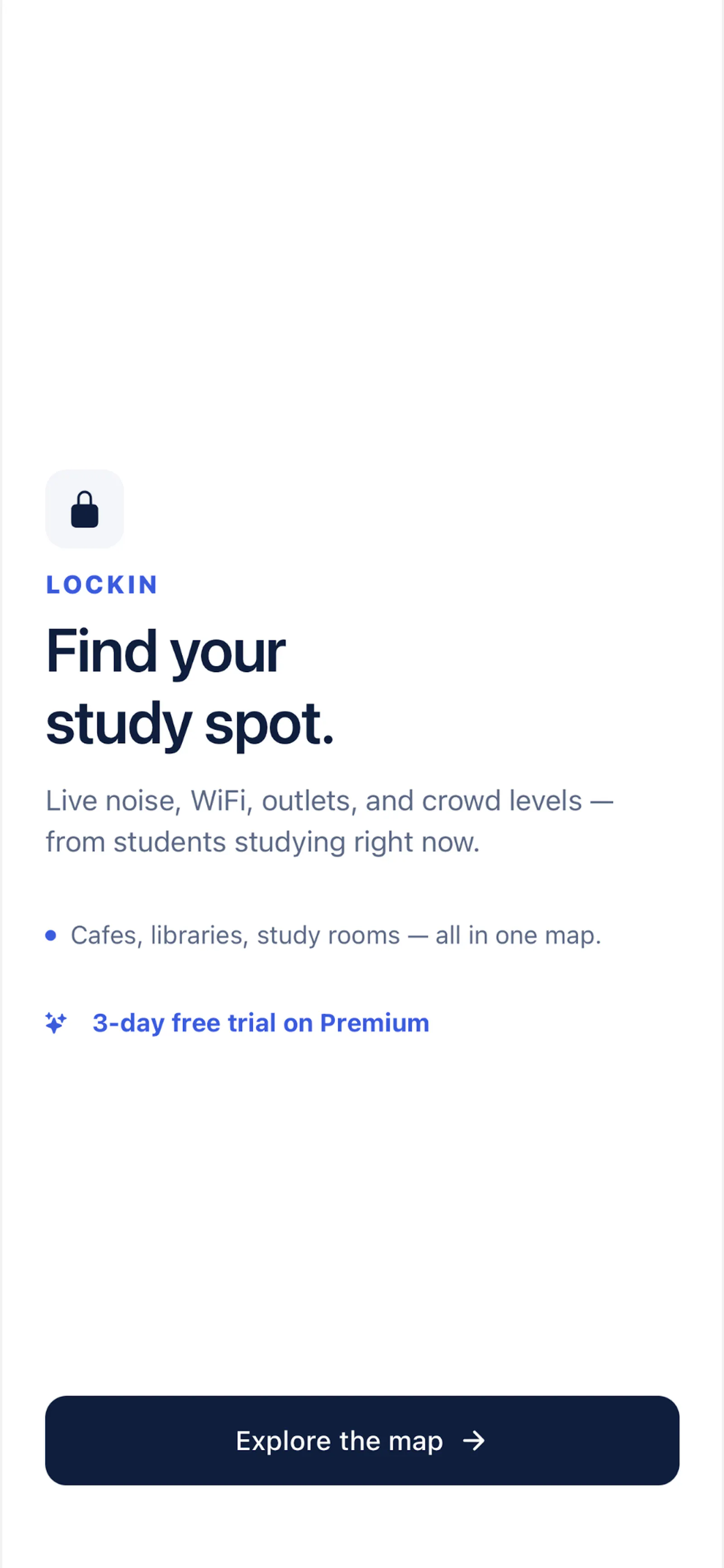 LockIn – Study Spots screenshot 1