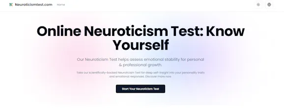 NeuroticismTest.com gallery image