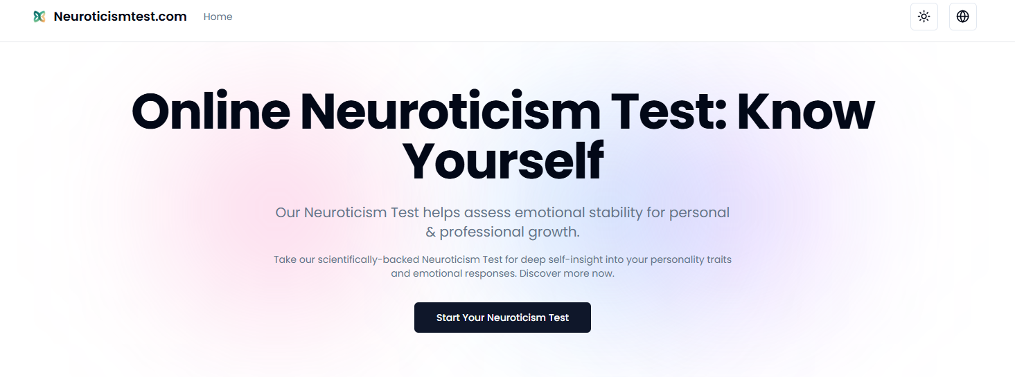 NeuroticismTest.com - Test del nevroticismo gratuito per la comprensione della personalità media 1