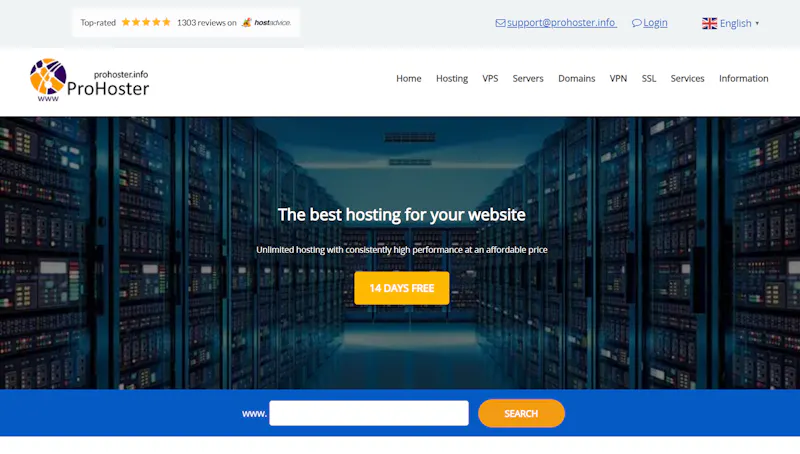 prohoster screenshot 4