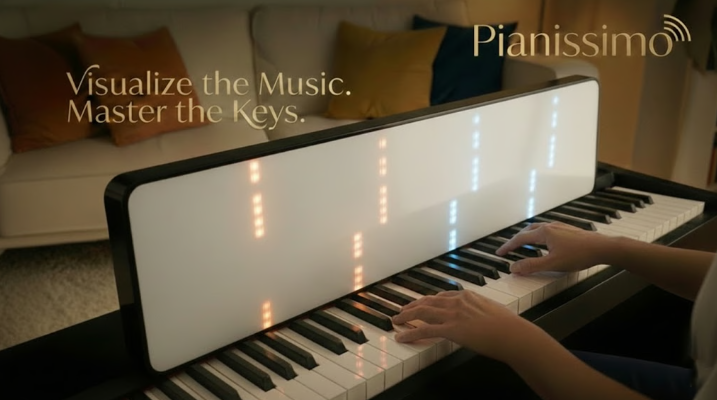 Pianissimo: Piano learning, reimagined - Product Hunt launch logo and brand identity