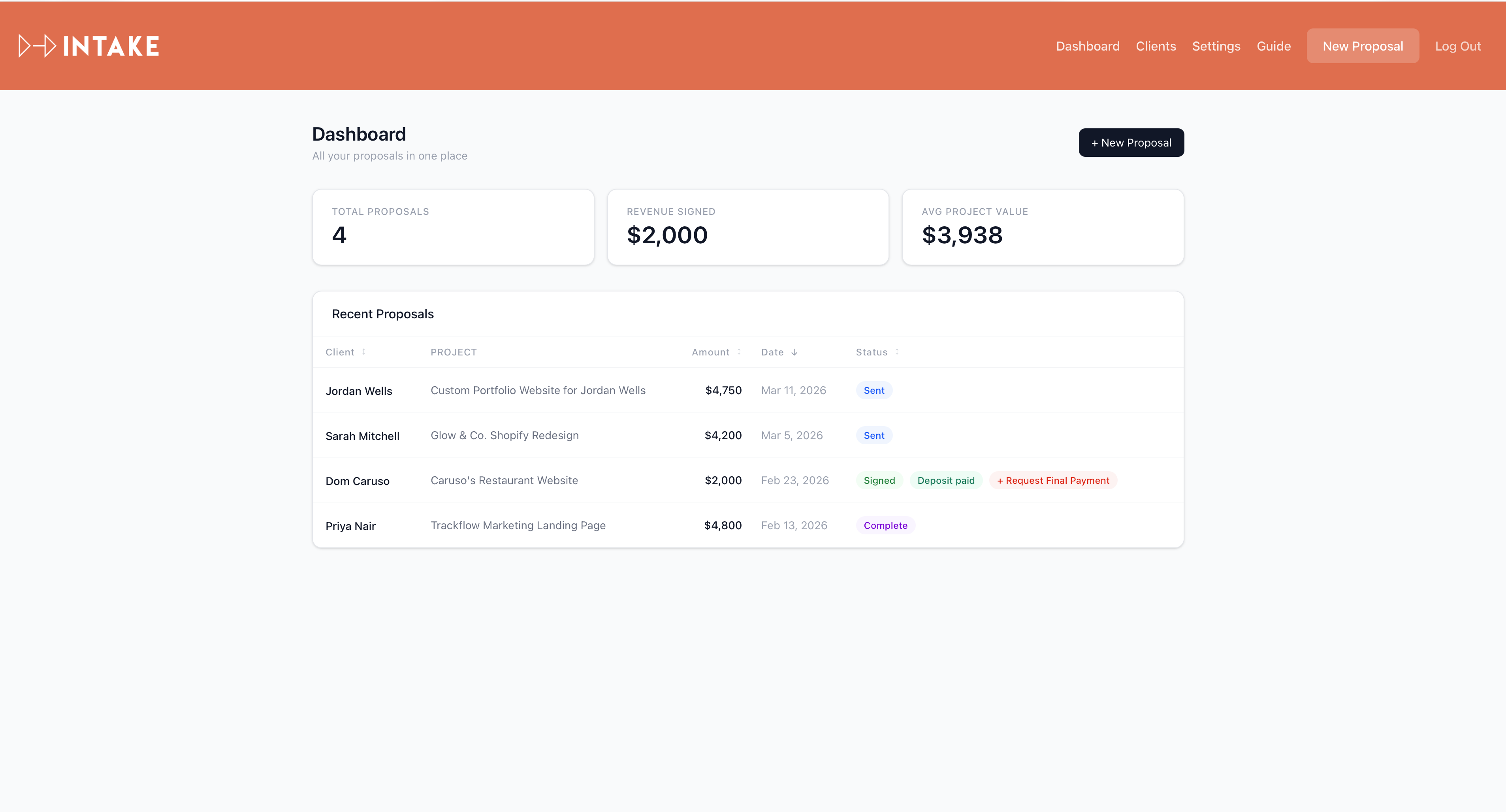 Intake gallery image