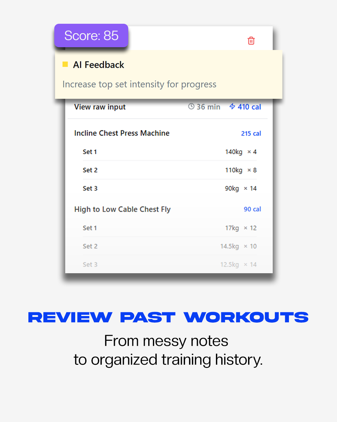 Mídia 7 de HyperResponder: AI Logger de exercícios - Beta fechada para levantadores: registro de formato livre sem esforço