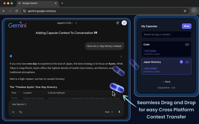 Capsule Hub - Screenshot 3 showing product features and functionality