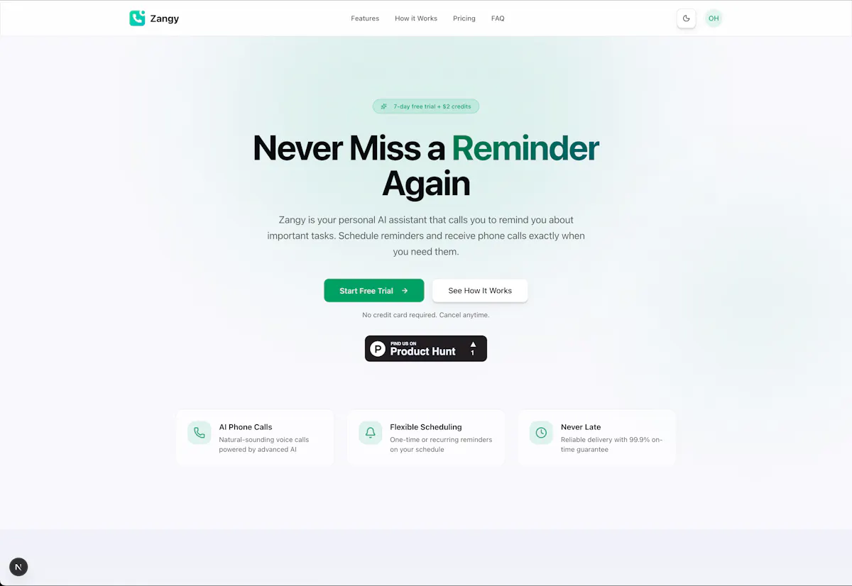 Zangy - AI Reminder Calls