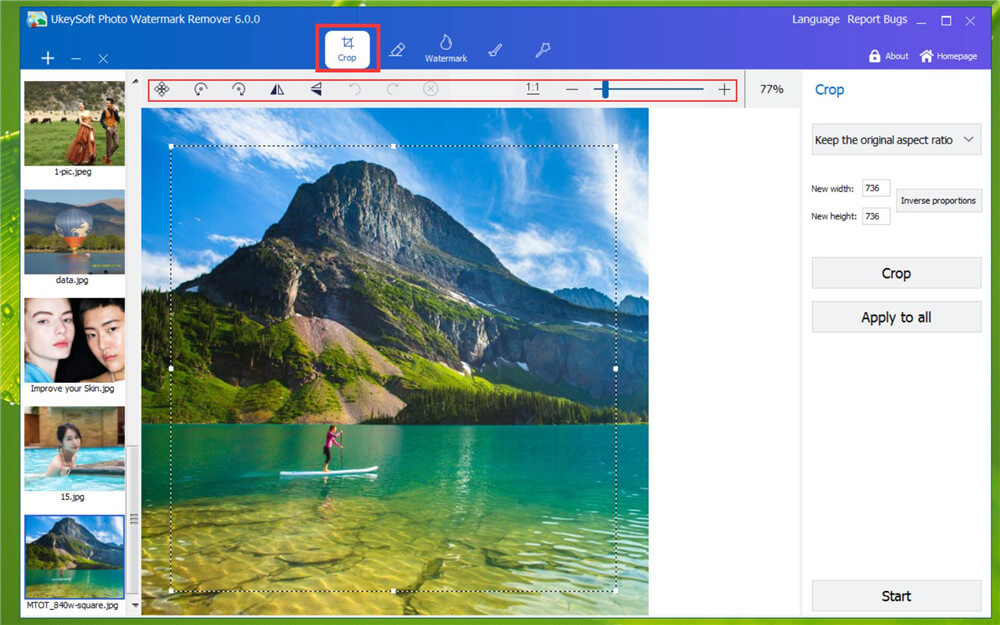 Mídia 4 de Removedor de marca d'água de foto ukeyysoft