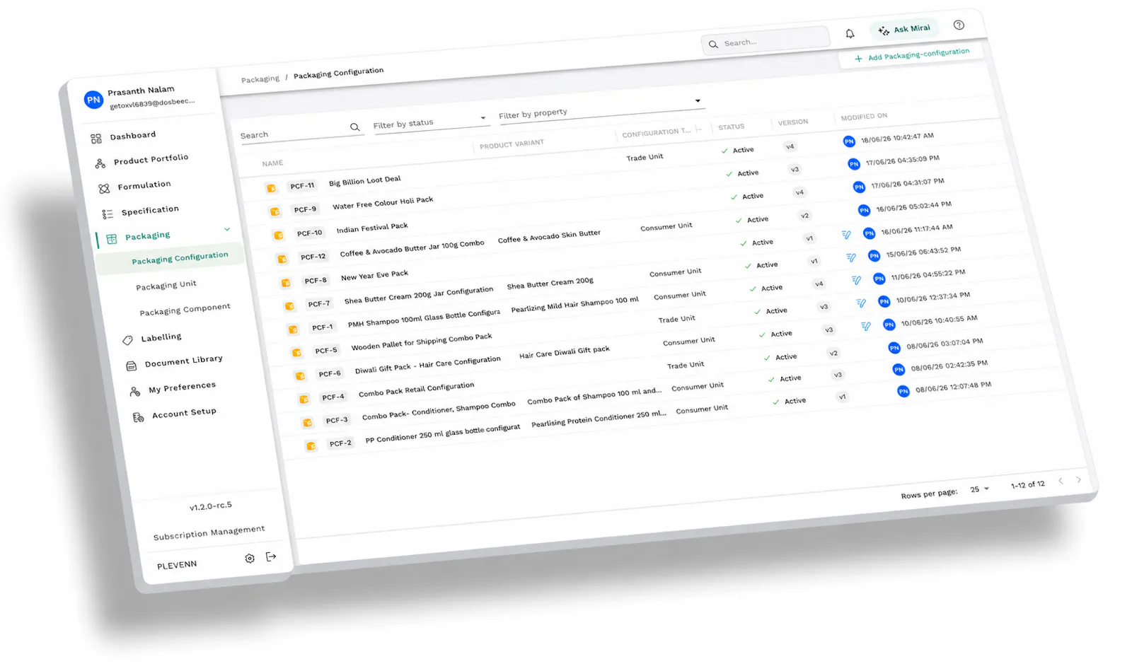 PLEVENN PLM Platform screenshot 9
