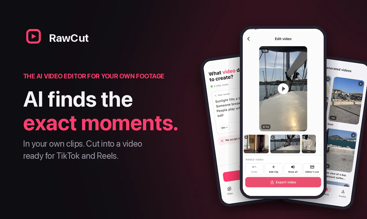 RawCut: AI Video Editor gallery image